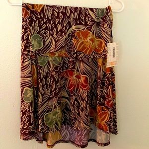 Floral LuLaRoe Azure A-Line Skirt - XS NWT